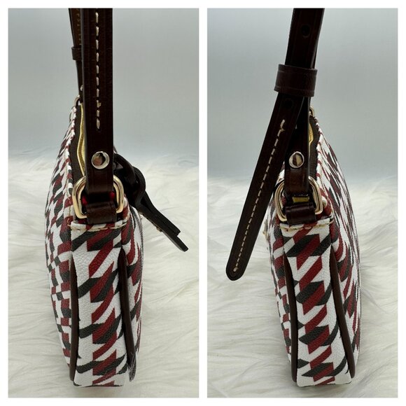 NWOT Dooney & Bourke Lexi Slim Brick Houndstooth Crossbody - Picture 9 of 16